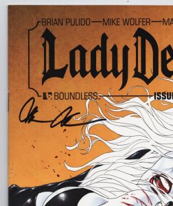Lady Death #17 Wraparound Variant | Signed by Pulido (Boundless, 2012) VF 