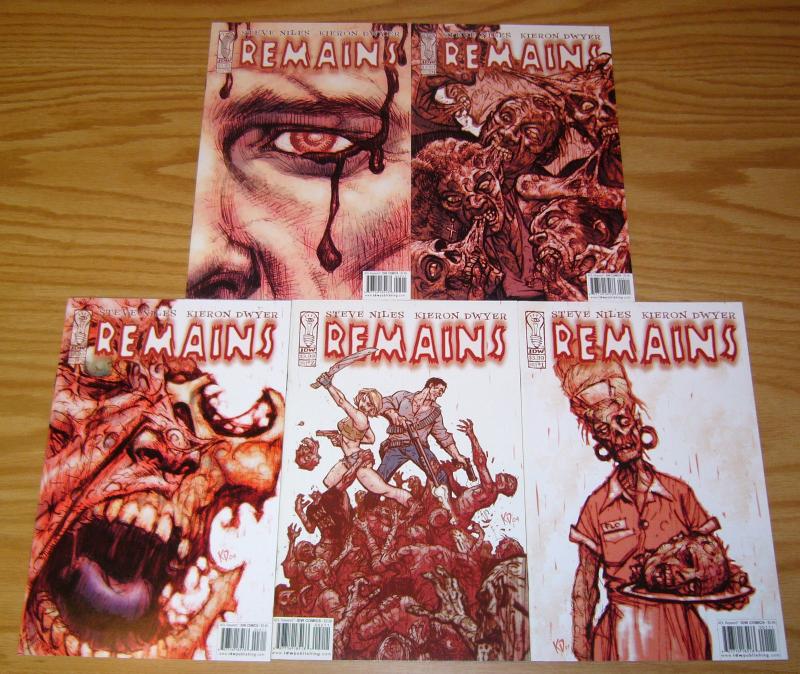 Remains #1-5 VF/NM complete series STEVE NILES zombies in reno nevada 2 3 4 set