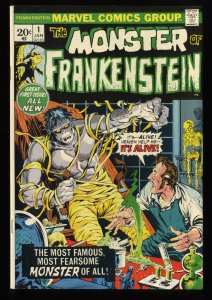 Frankenstein #1 FN+ 6.5 M. Ploog Cover and Beautiful Artwork!