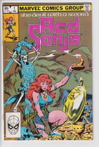 RED SONJA #1 (Feb 1983) 2nd SERIES NM- 9.2, white paper!