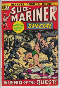 SUB-MARINER ANNUAL #2 (Jan 1972) Nice VGF 5.0 light yllg to white.