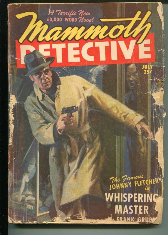 Mammoth Detective 7/1947-mystery-crime-pulp-Frank Gruber-Johnny Fletcher-FR