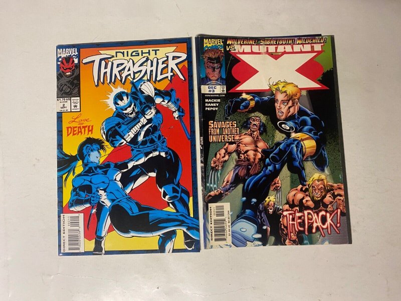 4 MARVEL comic books Night Thrasher #2 Mutant X #3 Ka-Zar #29 Phantom #1 80 KM28
