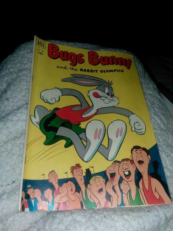 Dell Four Color #432 BUGS BUNNY 1952 Golden age rabbit olympics cartoon comics