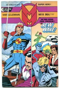 MIRACLEMAN #8-1986-New Wave Preview- F/VF