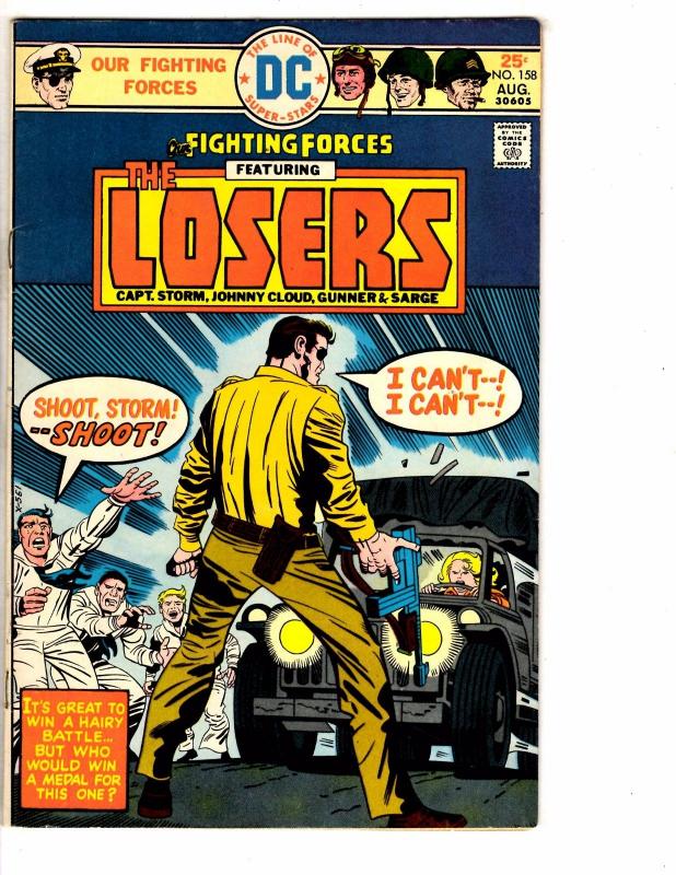 Lot Of 3 Our Fighting Forces DC Comic Books # 150 158 160 Feat. The Losers J224