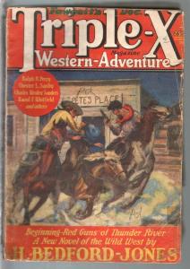 Triple-X Magazine 12/1927-Fawcett-Air-War Western-H Bedford-Jones-G