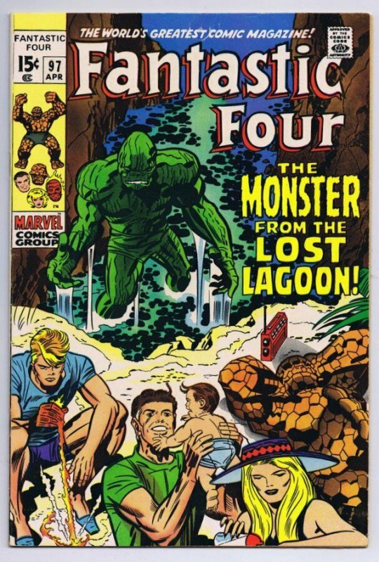 Fantastic Four #97 ORIGINAL Vintage 1970 Marvel Comics 1st Monster From Lagoon