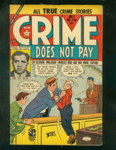 CRIME DOES NOT PAY #124 1953-CHARLES BIRO-PRE CODE !! VG/FN