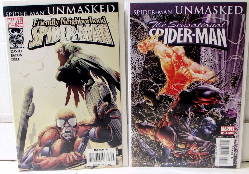 Spider-Man Lot 2 #Friendly Neighborhood 16, Sensational 30 2007 Marvel Comics