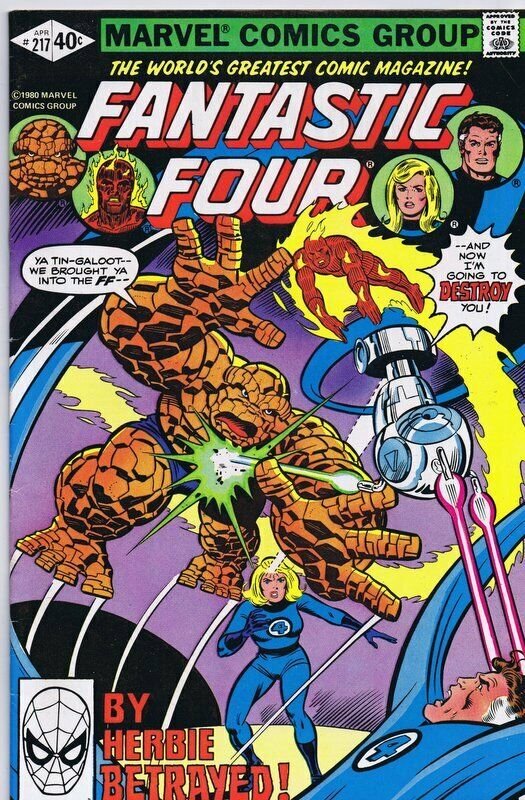 Fantastic Four #217 ORIGINAL Vintage 1980 Marvel Comics