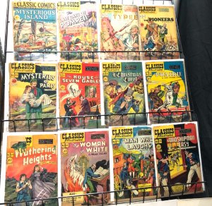 CLASSIC COMICS/ ILLUSTRATED 24 diff low grade, low HRNs amazing collection