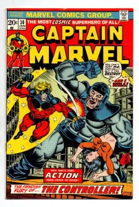 Captain Marvel #30 - The Controller - Thanos - 1974 - FN