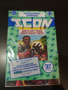 DC Comics Icon #1 Collectors Edition. Original w/ Card and Poster