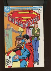 Man Of Steel #6 - John Byrne Cover Art! (9.0) 1986