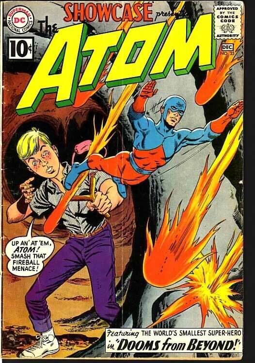 SHOWCASE COMICS #35 EARLY SILVER AGE ATOM-GIL KANE-1961 VG/FN