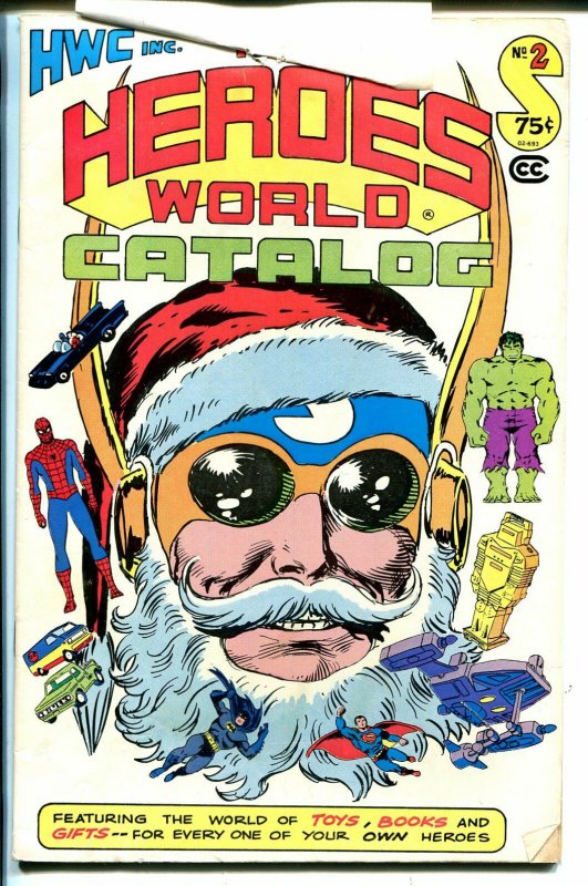 Heroes World Catalog #2 1979-Joe Kubert art cover-superhero memorabilia-VG 