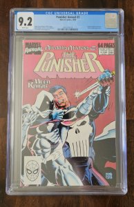 The Punisher Annual 2 CGC 9.2 (1989) case does have small chip.