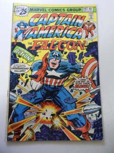 Captain America #197 (1976) VG Condition moisture stains bc, MVS Intact