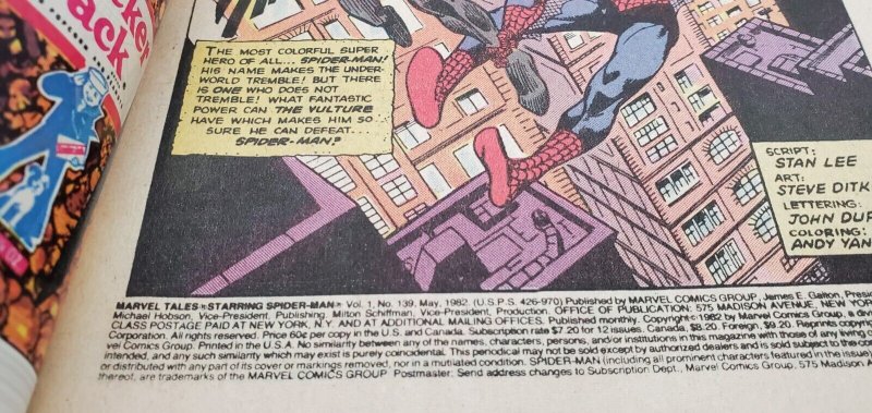 Marvel Tales # 139 Spider-Man, Vulture (1982) NM/NM+