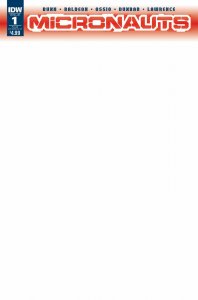 Micronauts #1 Blank Sketch Variant Comic Book 2016 - IDW