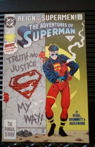 Adventures of Superman #501 Newsstand Edition (1993)