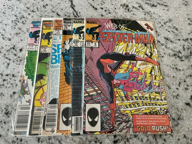 6 Web Of Spider-Man Marvel Comic Books # 6 10 12 13 15 24 Goblin Rhino DH26 