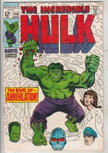 Incredible Hulk #116 (Jun-69) NM- High-Grade Hulk