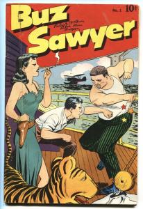 Buz Sawyer #1 1948-Standard-1st issue-Roy Crane-Good Girl Art-tiger-VG+ 