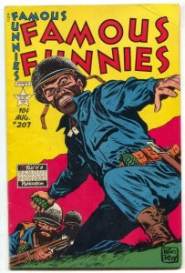 Famous Funnies #207 1953- War cover- Dickie Dare VG+