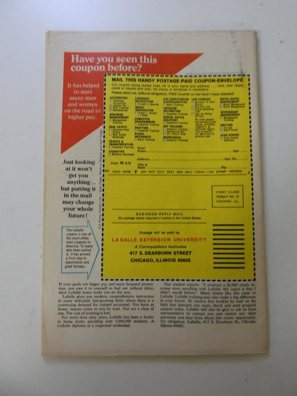 The Avengers #110 (1973) FN+ condition date stamp  back cover