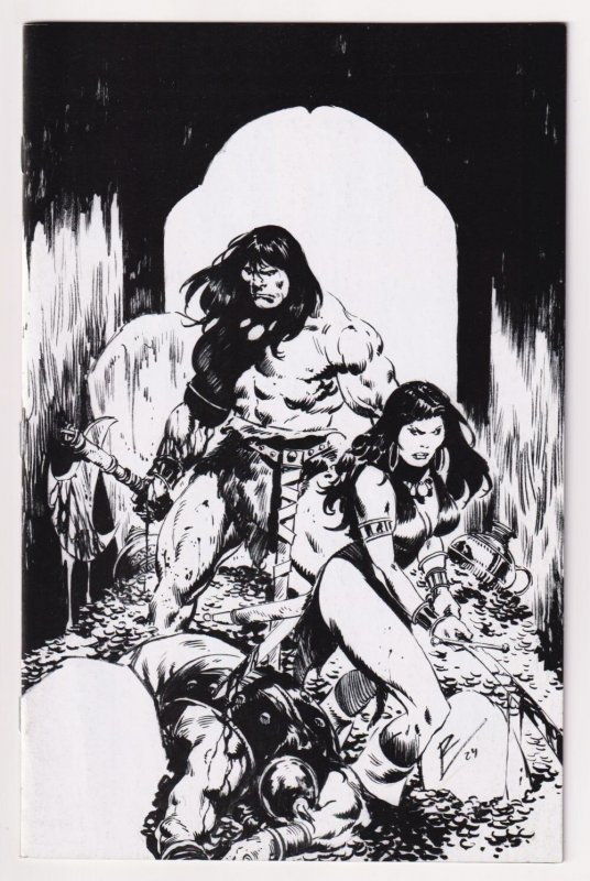 Conan The Barbarian #17 De La Torre FOC B&W Virgin Variant (Titan, 2024) VF/NM