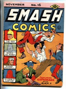 Smash Comics #16 1941- RARE-Lou Fine-Super-hero-Golden-age comic book