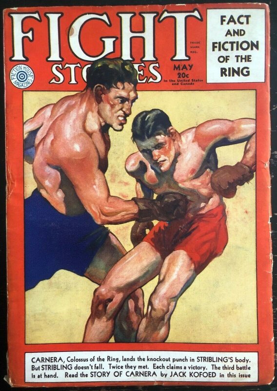 FIGHT STORIES  May 1931 Robert E. Howard  pulp