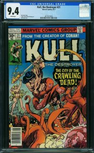 Kull the Destroyer #21 (1977) CGC 9.4 NM