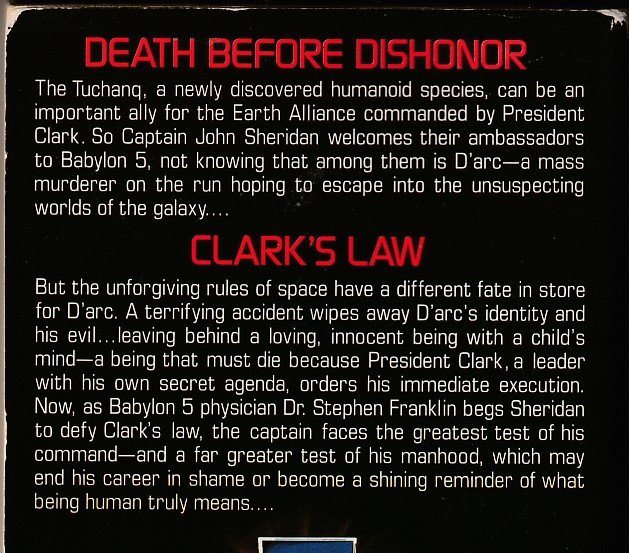 Babylon 5 Book # 4 Clark’s Law by John Mortimore