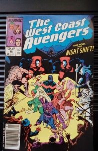 West Coast Avengers #40 Newsstand Edition (1989)
