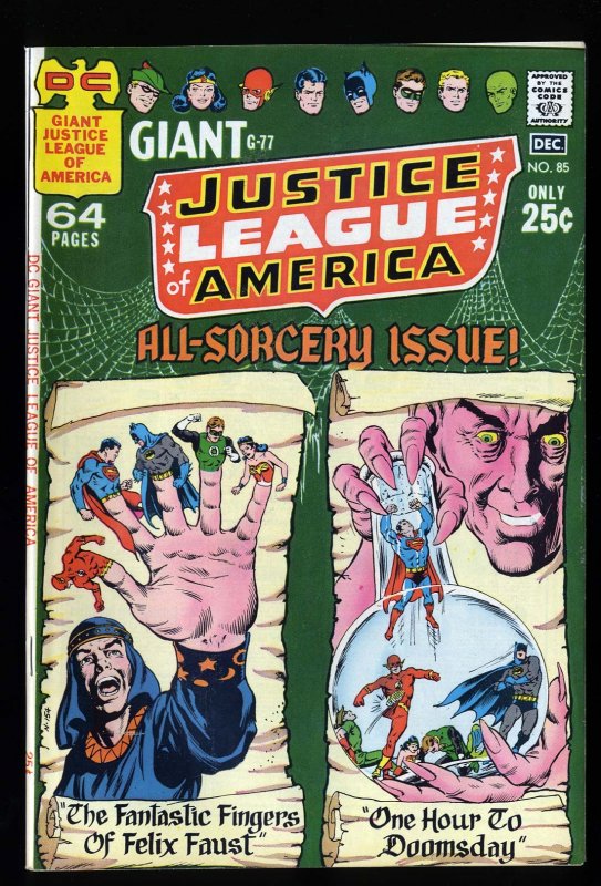 Justice League Of America #85 VF+ 8.5