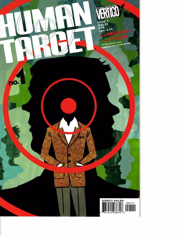 Lot Of 5 Human Target Vertigo Comic Book #1 2 3 4 5  AB3