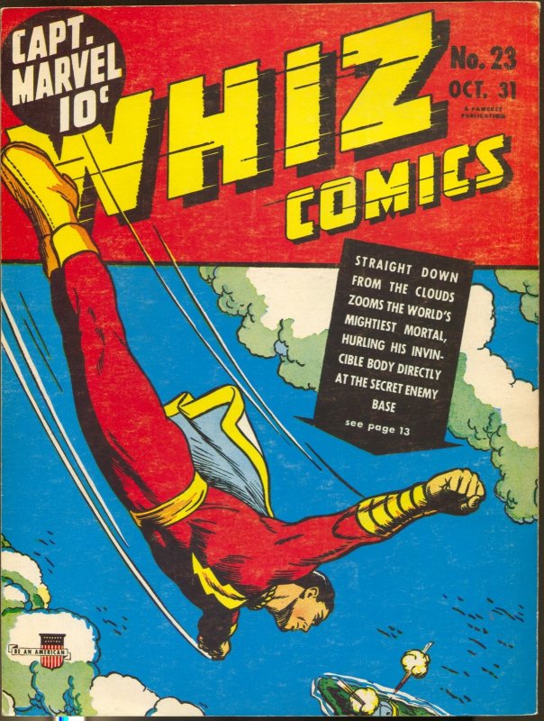 Special Edition Series #1 1974-1st issue-Capt Marvel-Whiz Comics-CC Beck-FN