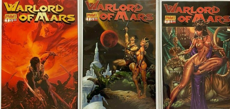 Warlords of mars #1 A,B,C 8.0 VF(2010) 