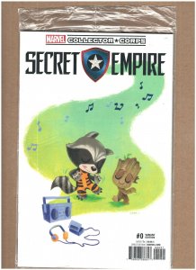 Secret Empire #0 Marvel Collector Corps Polybagged Rocket & Groot NM- 9.2