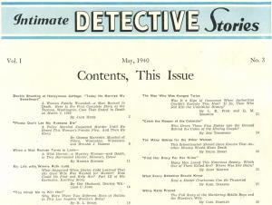 Intimate Detective Stories #3 5/1940-strangulation-violent-pulp thrills-VF-