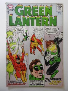 Green Lantern #35 (1965) VG Condition moisture stain, rust on bottom staple