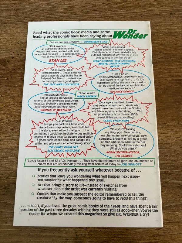 Dr. Wonder # 1 NM Old Town Comic Book Dick Ayers 9 J386