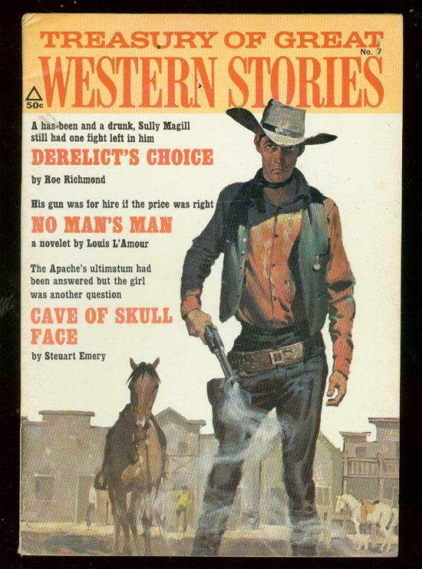 TREASURY OF GREAT WESTERN STORIES #7 1971-LOUIS L'AMOUR FN/VF