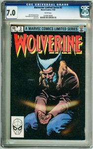 Wolverine #3 (1982) CGC 7.0! White Pages!