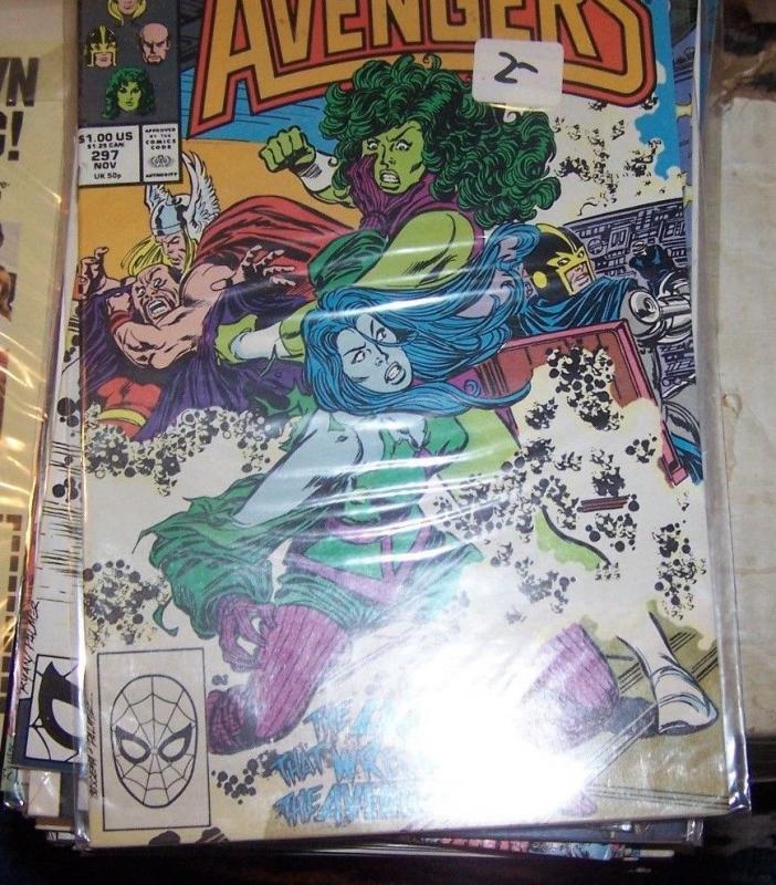 Avengers # 297 1988, Marvel she hulk nebula thor Kang cap