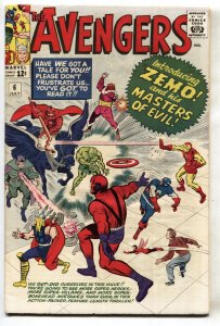 Avengers #6 comic book 1963-Marvel-First Zemo-Captain America-thor-FN-