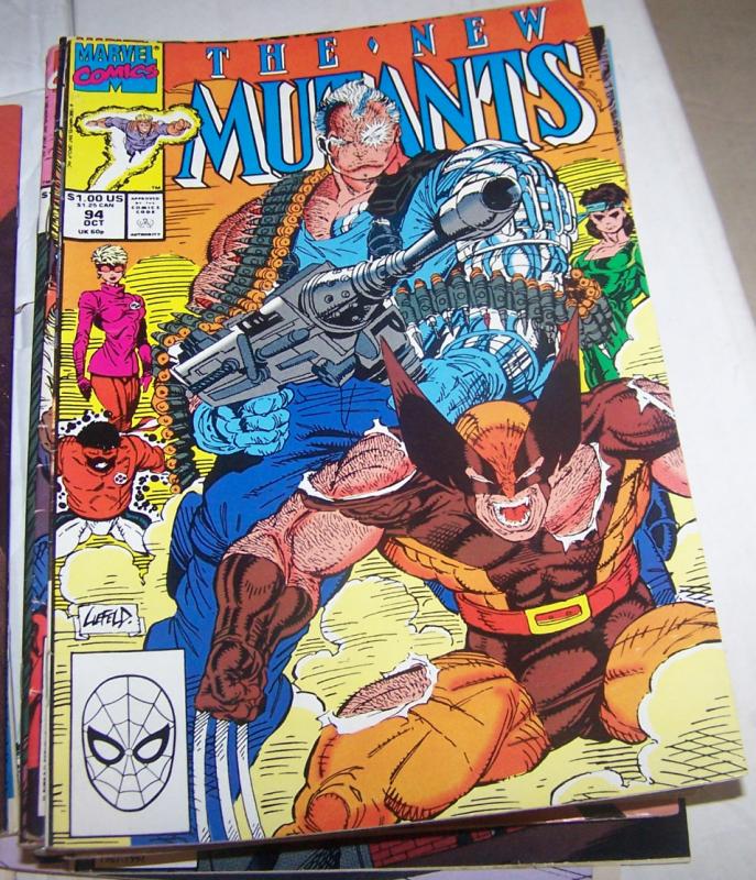 NEW MUTANTS  # 94  marvel  X MEN rob  liefeld  cable wolverine 